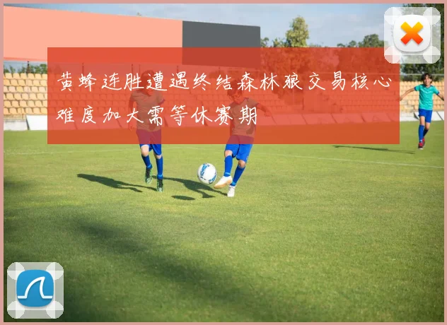 黄蜂连胜遭遇终结森林狼交易核心难度加大需等休赛期